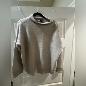 Tahari Soft Beige Cowl Neck Sweater